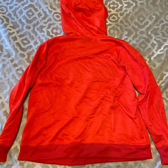 Neon orange Under Armor sweatshirt - Picture 2 of 4